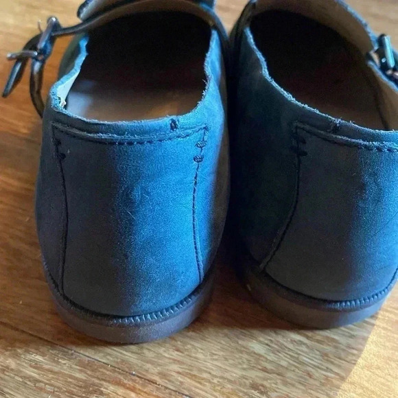 OluKai green leather women’s shoes - mule/loafer- size 7 - front buckle - Picture 5 of 8